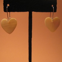 Mother-of-Pearl Heart Earrings 