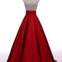 Backless Beading Handmade Prom Dress,Long Prom Dresses,Prom Dresses,Evening Dress, Prom Gowns, Formal Women Dress,prom dress - Thumbnail 2