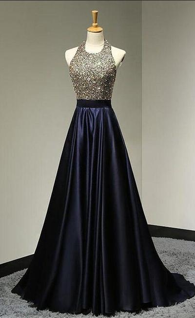 Backless Beading Handmade Prom Dress,Long Prom Dresses,Prom Dresses,Evening Dress, Prom Gowns, Formal Women Dress,prom dress