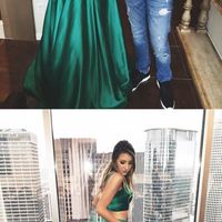 Gorgeous prom dress,A-line Two Piece Green Long Prom Dress, Formal Evening Dress,2017 prom dress,96832 - Thumbnail 3