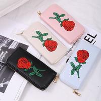 Rose Embroidered Purse - Thumbnail 3