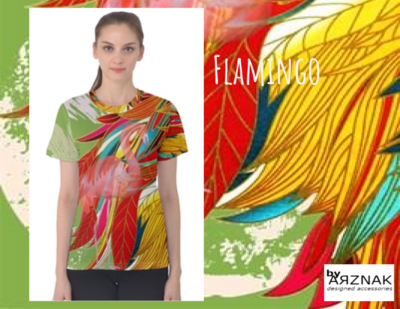 Flamingo - Ladies' Cotton Tee