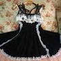 Black/Grey Ballet Condole Belt Dress-3