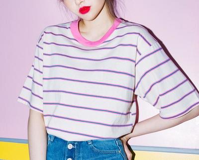 80's Striped Tee - 4 Colors
