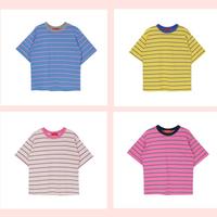 80's Striped Tee - 4 Colors - Thumbnail 4