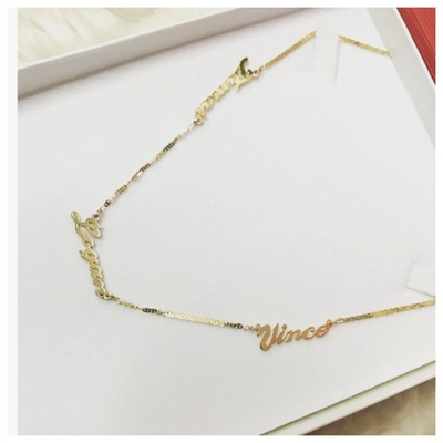 Triple Name Necklace 