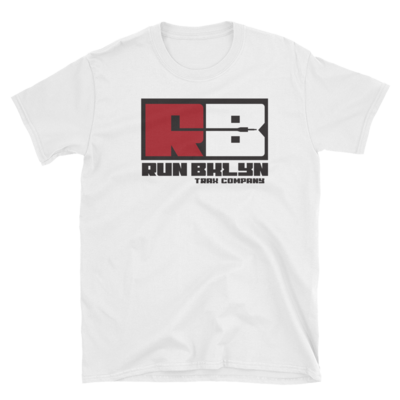 Men's white run brooklyn trax company t-shirt 