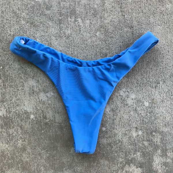 Blue Cheeky Bikini Bottoms