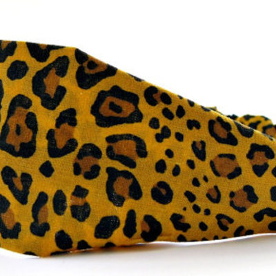 Cheetah/leopard animal print cotton cloth headband for women or teens