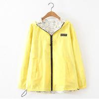 HOODED AUTUMN COAT BOTH SIDES CAN BE WORN - Thumbnail 3