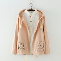 HARAJUKU KAWAII CAT POCKET HOODIE JACKETS - Thumbnail 3