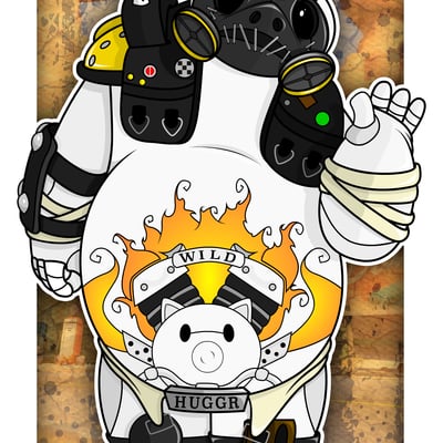 Baymax x roadhog print