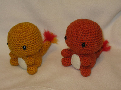 Chibi Charmander OR Shiny Charmander amigurumi plush