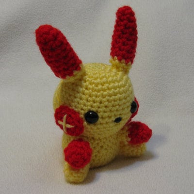 Chibi plusle or shiny plusle amigurumi plush