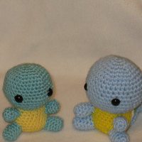 Chibi Squirtle OR Shiny Squirtle amigurumi plush - Thumbnail 1