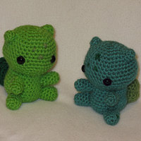 Chibi Bulbasaur OR Shiny Bulbasaur amigurumi plush - Thumbnail 1