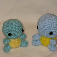 Chibi Squirtle OR Shiny Squirtle amigurumi plush - Thumbnail 3