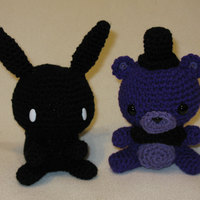 Chibi Shadow Freddy amigurumi plush - Thumbnail 4