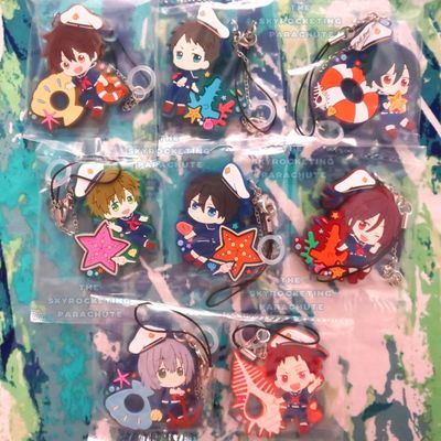 High☆speed! free! starting days umbrella charm strap - tachibana makoto / nanase haruka / matsuoka rin / yamazaki sousuke / kirishima ikuya natsuya -