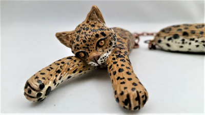 Jaguar Cat "Kitty Kollar" Shoulder Necklace