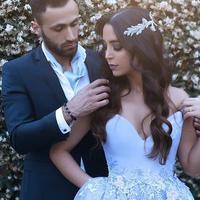 Custom made handmade tulle off shoulder prom dress with lace applique,formal dress - Thumbnail 1