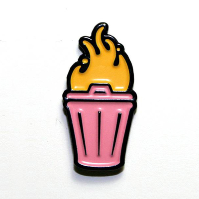 Trashcan fire pin