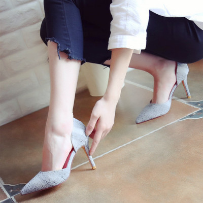 2017 Unique Fight Single Shoes Pointed Thin With Women's Shoes