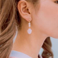 HOLOGRAPHIC SHELL EARRINGS - Thumbnail 2