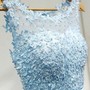  Elegant Scoop Neck Appliques Sky Blue Homecoming Dress, Mini Short Homecoming Dresses-2