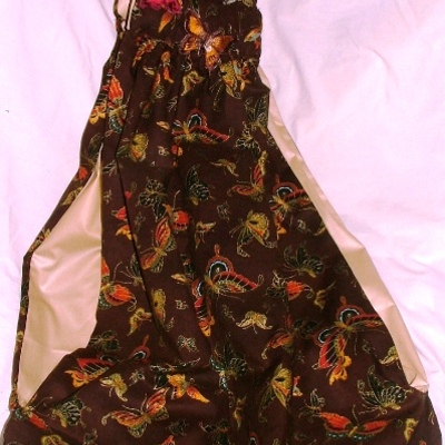 Lovely brown butterfly doggie sling