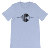 Heart Beats Music Unisex short sleeve t-shirt - Thumbnail 2