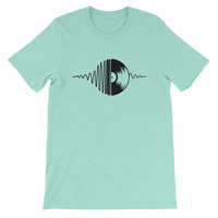 Heart Beats Music Unisex short sleeve t-shirt - Thumbnail 3