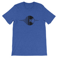 Heart Beats Music Unisex short sleeve t-shirt - Thumbnail 4