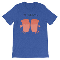 Cheers! Chest Bump?  Unisex short sleeve t-shirt - Thumbnail 4