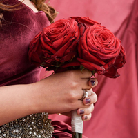 Sweetheart prom dresses, A-line Sweetheart Floor-length Elastic Woven Satin Prom Dresses Burgundy Evening Dresses SKY279 - Thumbnail 1