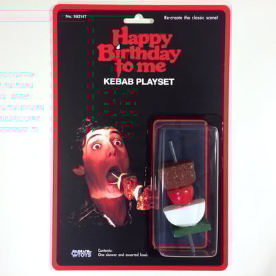 Custom ‘happy birthday to me’ kebab playset