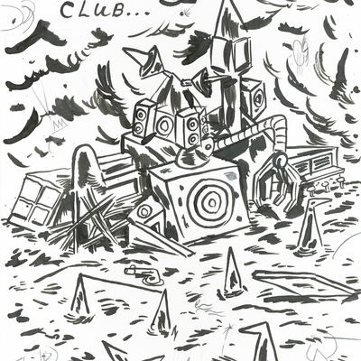 Bottomless pit comic page 3 "da club"