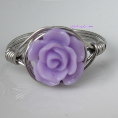 Purple rose ring