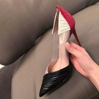Fashion High Heels Women Shoes Spring Summer Elegant Female Office Shoes - Thumbnail 2