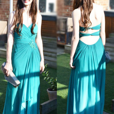 Sweetheart neck long chiffon prom dresses floor length women dresses