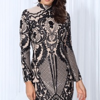 Black Sequin Dress - Thumbnail 3