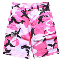 Free Shipping-OVERSIZED PINK / PURPLE CAMO SHORTS - Thumbnail 2