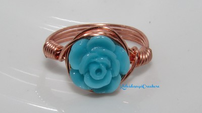 Blue Rose Ring
