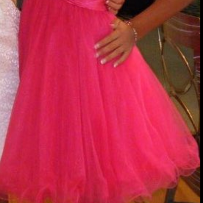 Spaghetti straps a-line tulle prom dresses crystals women dresses - Thumbnail 5