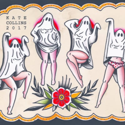 Pin up ghost flash sheet