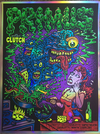 Primus (lava Foil) screenprinted poster (signed and numbered)