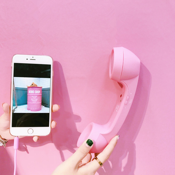 RETRO PINK CELL PHONE HANDSET 