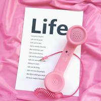 RETRO PINK CELL PHONE HANDSET  - Thumbnail 3