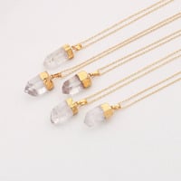 Double Terminated Quartz Crystal Healing Point Chakra Pendant  - Thumbnail 2