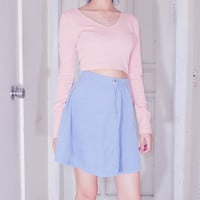 Baby Blue Vintage Circle Skirt - Thumbnail 2